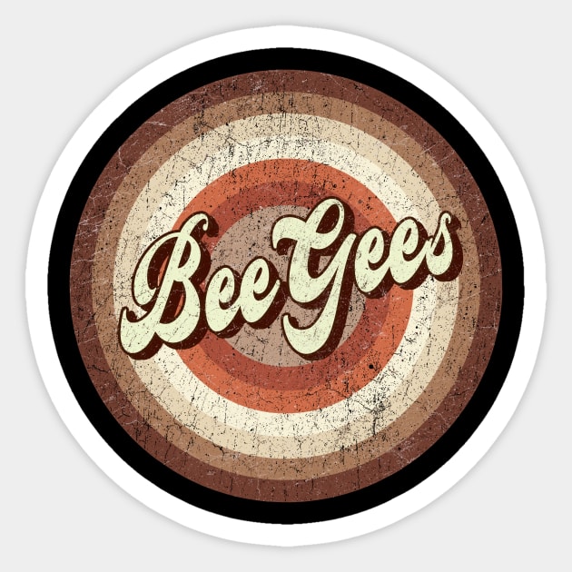 Vintage brown exclusive - bee gees Sticker by roeonybgm